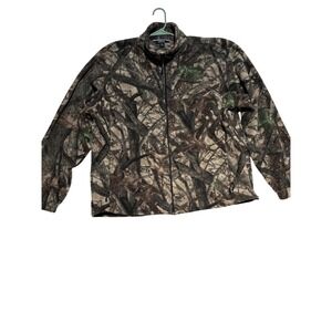 Gander Mountain Guide Series Camo Fleece Jacket Full Zip Men's XL